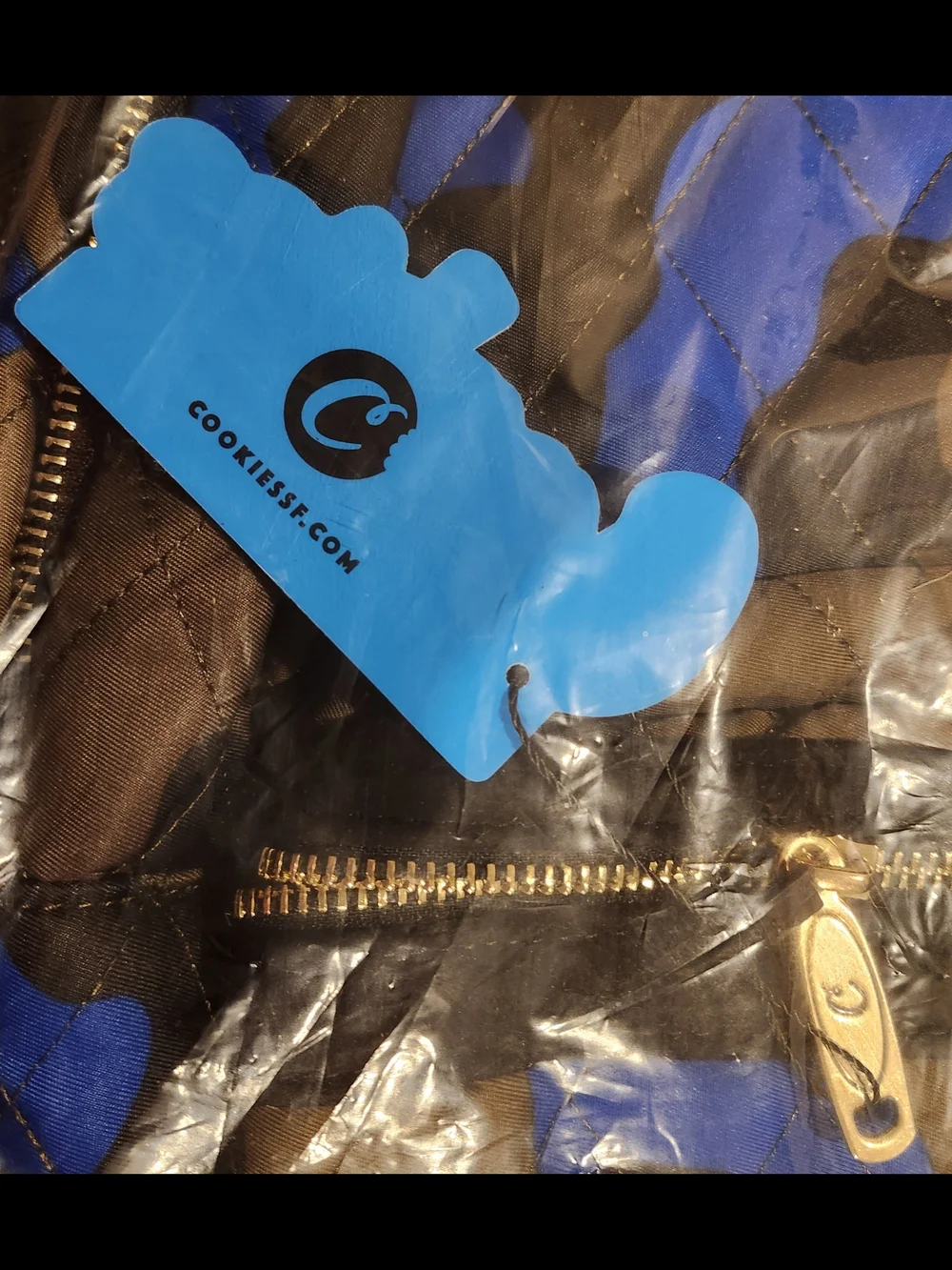 NEW Cookies SF V3 Quilted Smell-Proof Blue Camouflage Backpack